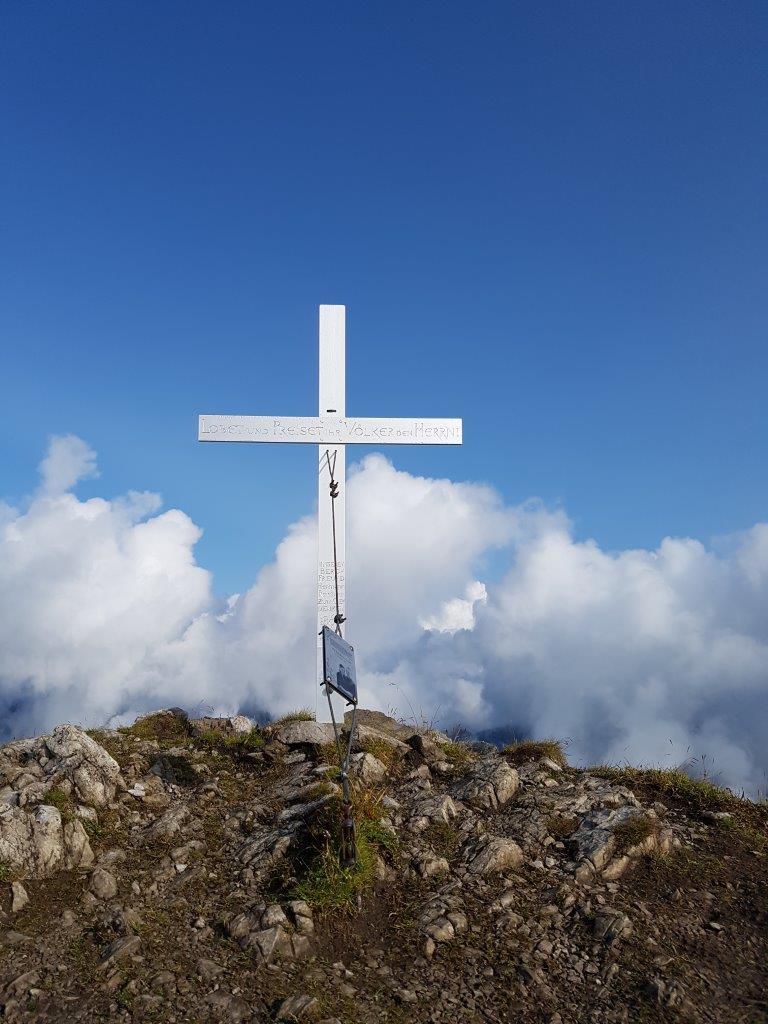 Am Gipfel des Rappenseekopfes